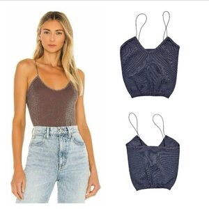 NWOT Free People Intimately Seamless Skinny Strap Sparkle Brami XS/S